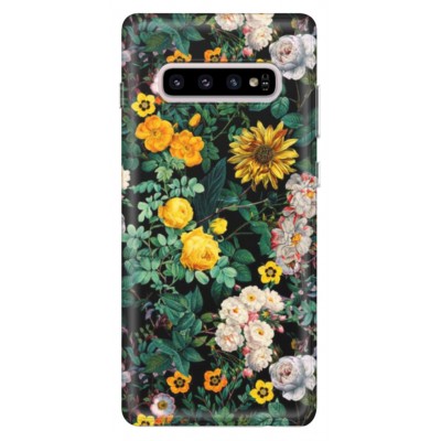 Husa Samsung Galaxy FLOWERS - YELLOW